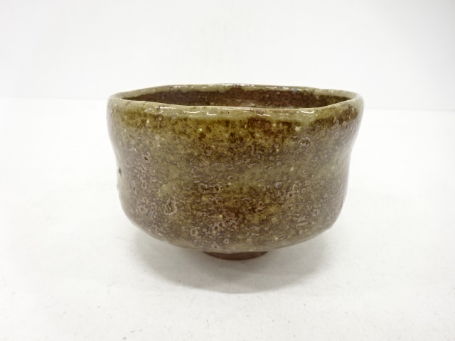 JAPANESE TEA CEREMONY / TEA BOWL CHAWAN / NATURAL GLAZE / ARTISAN WORK